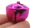 4 30mm Shiny Bright Pink Jingle Bells Christmas Sleigh Bell Charms Beads Jewelry Making Beading Supplies Craft Supplies Smileyboy