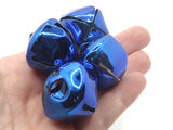 4 30mm Shiny Royal Blue Jingle Bells Christmas Sleigh Bell Charms Beads Jewelry Making Beading Supplies Craft Supplies Smileyboy