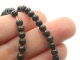 90 4mm to 5mm Round Black Synthetic Turquoise Stone Beads Gemstone Beads Dyed Beads Jewelry Making Beading Supplies
