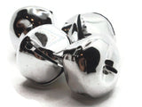 4 30mm Shiny Silver Jingle Bells Christmas Sleigh Bell Charms Beads Jewelry Making Beading Supplies Craft Supplies Smileyboy