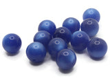 12 12mm Round Blue Beads Vintage Moonglow Lucite Beads New Old Stock Jewelry Making Beading Supplies Loose Beads Ball Beads Bubblegum Beads