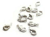 12 12mm Lobster Claw Clasps Silver Metal Clasps Jewelry Making Beading Supplies Smileyboy Beads Findings