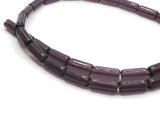 10mm Tube Beads Purple Beads Full Bead Strand Transparent Beads Jewelry Making Beading Supplies