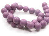 30 14mm Round Purple Synthetic Turquoise Gemstone Beads Dyed Beads Jewelry Making Beading Supplies Stone Beads