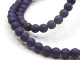 73 6mm Round Purple Synthetic Turquoise Gemstone Beads Dyed Beads Jewelry Making Beading Supplies Stone Beads
