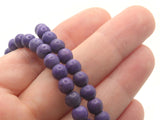 73 6mm Round Purple Synthetic Turquoise Gemstone Beads Dyed Beads Jewelry Making Beading Supplies Stone Beads