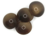 4 18mm Vintage Brown Moonglow Lucite Shank Buttons Sewing Notions Jewelry Making Beading Supplies Sewing Supplies