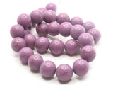 30 14mm Round Purple Synthetic Turquoise Gemstone Beads Dyed Beads Jewelry Making Beading Supplies Stone Beads
