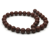 31 14mm Round Brown Synthetic Turquoise Gemstone Beads Dyed Beads Jewelry Making Beading Supplies Stone Beads