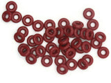 45 8mm Brown Ring Beads Vintage Plastic Links Jewelry Making Beading Supplies Loose Beads Large Hole Donut Beads Spacer Beads