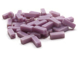 50 12mm Purple Vintage Plastic Beads Rectangle Beads Jewelry Making Beading Supplies Loose Beads to String