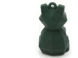 46mm Green Faceted Frog Charms PVC Plastic Animal Pendants Miniature Cute Charms Jewelry Making Beading Supplies kitsch charms Smileyboy