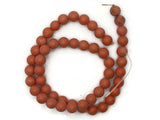 51 7mm to 8mm Round Orange Howlite Beads Gemstone Beads Dyed Beads Jewelry Making Beading Supplies Howlite Stone Beads