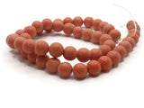 51 7mm to 8mm Round Orange Howlite Beads Gemstone Beads Dyed Beads Jewelry Making Beading Supplies Howlite Stone Beads