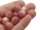 8 12mm 1/2 Inch Pink Ball Buttons Moonglow Lucite Round Buttons Vintage Lucite Button Jewelry Making Beading Supplies Sewing Supplies