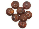 8 24mm Brown Cabochons Vintage Lucite Cabochons Plastic Cabochons Round Cabochons Flat Back Cabochons Jumbo Cabochons