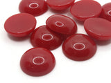 10 18mm Red Round Cabochons Vintage Lucite Cabochons Vintage Plastic Cabs Jewelry Making Supplies Acrylic Flat Back Tiles Smileyboy