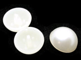 3 28mm Vintage White Plastic Pearl Shank Buttons Sewing Notions Jewelry Making Beading Supplies Sewing Supplies
