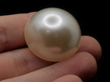 3 28mm Vintage White Plastic Pearl Shank Buttons Sewing Notions Jewelry Making Beading Supplies Sewing Supplies