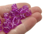 50 8mm Light Purple Dice Beads 8mm Cube Beads Plastic Cube Beads Six Sided Dice Acrylic Dice Beads
