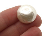 5 19mm Vintage White Plastic Pearl Shank Buttons Sewing Notions Jewelry Making Beading Supplies Sewing Supplies