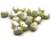 20 18mm Yellow and White Nugget Beads Plastic Beads Jewelry Making Beading Supplies Loose Beads Smileyboy