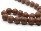 24 17mm Round Brown Synthetic Turquoise Gemstone Beads Dyed Beads Jewelry Making Beading Supplies Stone Beads