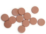 12 20mm Peach Pink Round Flat Disc Coin Beads Wooden Beads Jewelry Making Beading Supplies Loose Beads