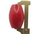 Ridiculously Huge Beads Red Beads Vintage Wood Barrel Beads Wooden Beads 53mm Beads Large Hole beads Macrame Beads