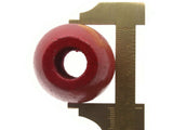 Ridiculously Huge Beads Red Beads Vintage Wood Barrel Beads Wooden Beads 53mm Beads Large Hole beads Macrame Beads