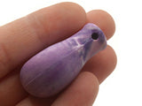 39mm Purple Vintage Plastic Pendant Bag shaped Charm Jewelry Making Beading Supplies Loose Beads to String