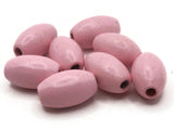 8 28mm Pink Wooden Oval Beads Wood Beads Chunky Beads Macrame Beads Loose Beads Smileyboy Jewelry Making Beading Supplies