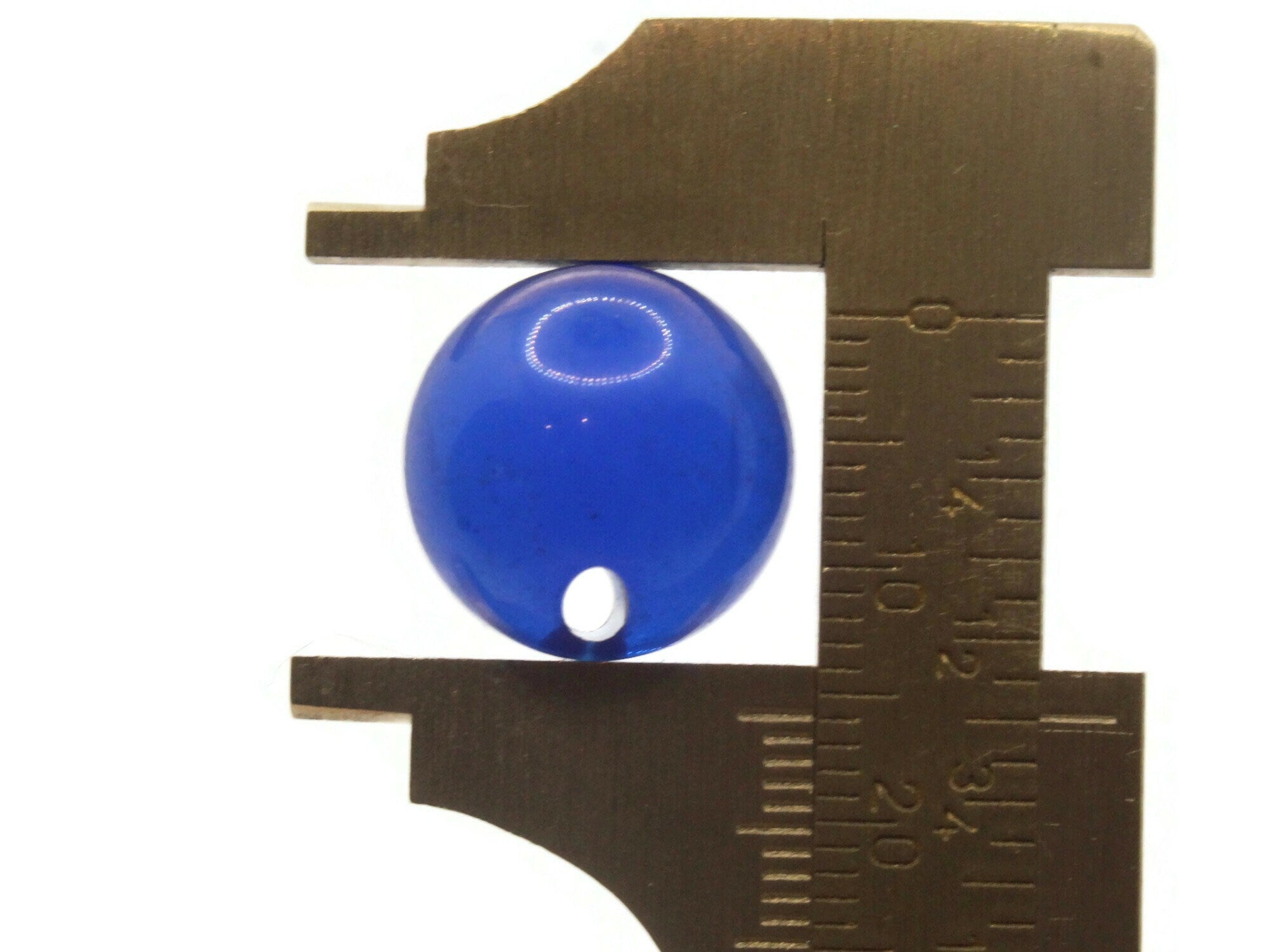 Bouton Vintage En Lucite Bleu - Ancien, Style Marin - Pièce De Collection Ou Création