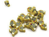 20 Yellow Cat Head Beads Miniature Animal Head Beads Polymer Clay Beads Zoo Beads Kawaii Beads Jewelry Making Beading Supplies