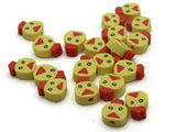 20 Yellow Chicken Head Beads Miniature Animal Head Beads Polymer Clay Beads Zoo Beads Kawaii Beads Jewelry Making Beading Supplies
