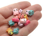 20 Clay Octopus Beads Mixed Masks Polymer Clay Beads Mixed Beads Multicolor Small Loose Ocean Animal Beads Jewelry Making Beading Supplies