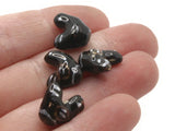 Porcelain Black Bird Beads Song Bird Beads Porcelain Glass Beads Loose Animal Beads Miniature Wildlife Beads Jewelry Making Beading Supplies