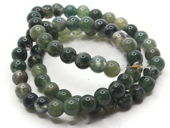 70 6mm Green and Clear Gemstone Beads Round Stone Beads to String Spacer Beads Jewelry Making Beading Supplies