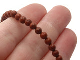 94 4mm Reddish Brown Gemstone Beads Round Stone Beads to String Spacer Beads Jewelry Making Beading Supplies