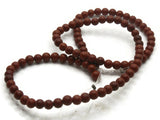 94 4mm Reddish Brown Gemstone Beads Round Stone Beads to String Spacer Beads Jewelry Making Beading Supplies