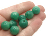 8 12mm 1/2 Inch Green Ball Buttons Moonglow Lucite Round Buttons Vintage Lucite Button Jewelry Making Beading Supplies Sewing Supplies