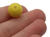 8 12mm 1/2 Inch Yellow Ball Buttons Opaque Lucite Round Buttons Vintage Lucite Button Jewelry Making Beading Supplies Sewing Supplies