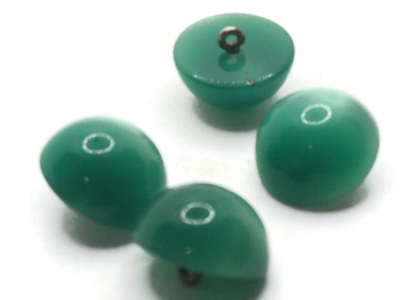 4 18mm Vintage Green Moonglow Lucite Shank Buttons Sewing Notions Jewelry Making Beading Supplies Sewing Supplies