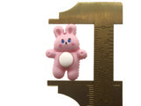 8 26mm Pink Rabbit Cabochons Flat Cabochons Bunny Kawaii Cabochons Cute Cabochons Fun Plastic Flatback Cabochons