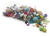 140 Mixed Plastic Beads to String Jewelry Making Beading Supplies Multi-Color Beads Mixed Shape Beads
