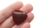 9 25mm Brown Triangle Cabochons Vintage Lucite Plastic Cabochon Mosaic Supplies Jewelry Making Smileyboy