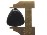 9 25mm Black Triangle Cabochons Vintage Lucite Plastic Cabochon Mosaic Supplies Jewelry Making Smileyboy