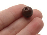 8 12mm 1/2 Inch Brown Ball Buttons Opaque Lucite Round Buttons Vintage Lucite Button Jewelry Making Beading Supplies Sewing Supplies