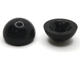 2 28mm Vintage Black Plastic Shank Buttons Sewing Notions Jewelry Making Beading Supplies Sewing Supplies