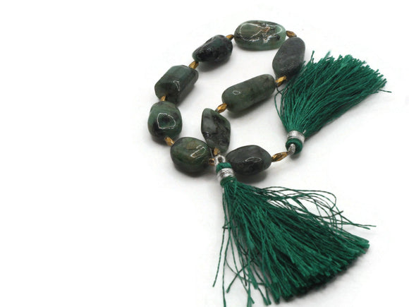9 12mm - 20mm Green Gemstone Beads Nugget Stone Beads to String Spacer Beads Jewelry Making Beading Supplies Smileyboy